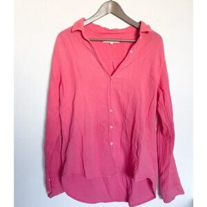 XiRENA Pink Button-Up Blouse